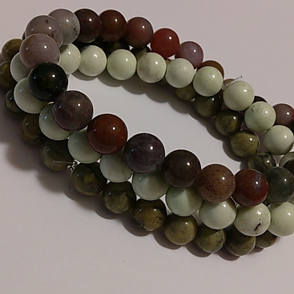 NWT.  Semi Precious Stretch Bracelets